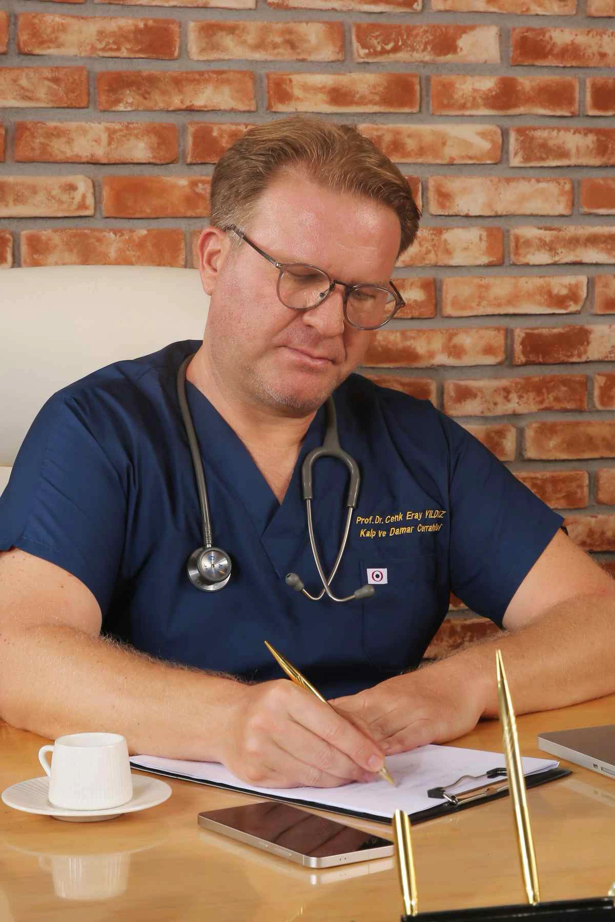 Prof. Dr. Cenk Eray Yıldız during his clinical work